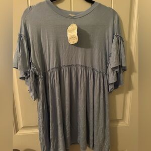 Altered State light blue Sz S, baby doll dress